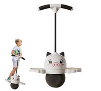 Balle de rebond pour : jouet gonflable à sauter, forme d'animal de dessin animé, stimulateur d'équilibre coloré | Balle de rebond avec poignée durable pour filles, Ent