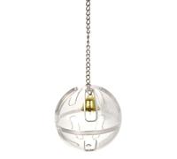 Balle de Recherche pour Perroquet, Mangeoire Jouet Éducative Portable | Acrylique Sûr, Forme Sphérique Argentée, Adaptée à Cage Parcours de Jeu, pour Oiseaux Domestiques