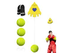 Balle de réflexe de Boxe | Balle de Vitesse Suspendue à Automatique, Fermeture Auto-agrippante Solide, Balle de Tennis, entraîneur de Boxe, pour réaction, Combat et Fitness