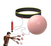 Balle de réflexe de boxe - Ballon d'entraînement gonflable, équipement de boxe pour de 21 cm, avec bandeau pour , sphère souple à élevé avec élastique réglable, équipement de