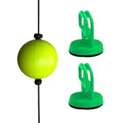 Balle de réflexe de boxe - Entraîneur de vitesse à double extrémité - Sac de frappe en corde élastique avec ventouse - Appareil de fitness portable et compact - Accessoire d'entraînement résistant aux