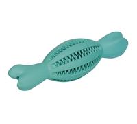 Nobby Vollgummi Rugbyball mit Knochen Dental Line