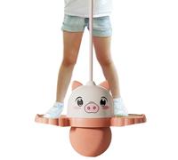 Balle de saut à rebond : balle gonflable en forme d'animal de dessin animé, entraîneur d'équilibre coloré, poignée durable | Jouet créatif de saut en hauteur pour filles