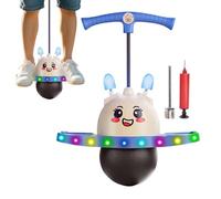 Balle de saut avec poignée lumineuse interactive | Balles de huppelage hautes pour enfants pour l'intérieur pour adultes femmes filles garçons extérieur jardin arrière-cour