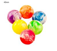 Balle De Saut En Caoutchouc Élastique, Jouet De Perles Parent-Enfant Coloré, Balle Rebondissante, Balle De Jonglerie Élastique