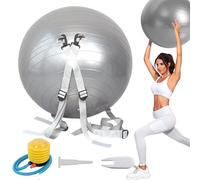 Balle de saut périlleux, balles d'exercice pour l'entraînement, Ballon de yoga de remise en forme, Exercice lesté, bretelles réglables, auxiliaire multifonctionnel, capacité de 250Kg, antidérapant