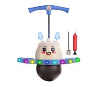 Balle de saut pour - Avec astuces pour - Ballon sauteur avec motif animal - Sauteur lumineux avec corde réglable - Pour adultes, filles, sports et activités de plein air