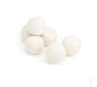 Balle de Séchage pour Sèche-Linge & Boule Adoucissant de Lavage Parfum en Pure Laine pour Adoucir des Tissus et Enlever des Cheveux Flottants - 6 pcs