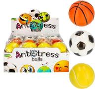 Balle de sport anti-stress 7cm Mega Creative - La solution parfaite pour se détendre et s'amuser ! Couleurs mélangées, prix pour 1 pièce.