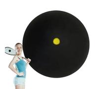 Balle de squash professionnelle | Balle en caoutchouc à point jaune unique pour débutants et entraînement | Raquetball à lent pour la compétition primaire, pratique de squash anglais