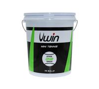 Balle de tennis avec seau de 72 balles Uwin Stage 1 Vert TU