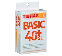 Balle de tennis de table Tibhar Basic 40+ SL Blanc TU