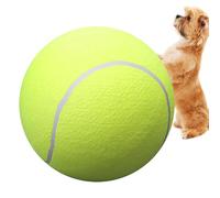 Balle de Tennis géante pour Chien - 24 cm - Jouet interactif en Caoutchouc - Facile à Attraper - pour Chats de Taille Moyenne et Petite Taille