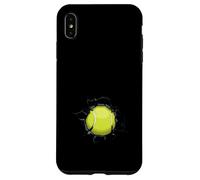 Balle de Tennis Mur Percé Smash Joueur Fan Sport Coque pour iPhone XS Max