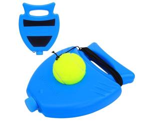 Balle de tennis rebondir - avec boule de cordon et base lestée - Exercice d'entraînement de tennis à faire soi-même, pour adultes enfants débutants Sports Exercice Développement des compétences