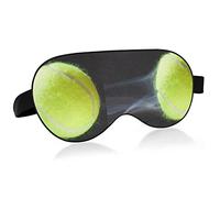 Balle de tennis se déplaçant rapidement sur le noir laissant une traînée derrière les masques pour les yeux Blocs de couverture Masque de sommeil léger Couverture d'ombre Bandeau pour les yeux relaxan