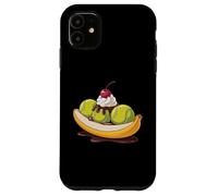 Balle de Tennis Split Banana Funny Tennis Player Dessert Humour Coque pour iPhone 11
