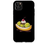 Balle de Tennis Split Banana Funny Tennis Player Dessert Humour Coque pour iPhone 11 Pro Max