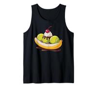 Balle de Tennis Split Banana Funny Tennis Player Dessert Humour Débardeur