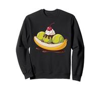 Balle de Tennis Split Banana Funny Tennis Player Dessert Humour Sweatshirt