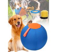 Balle de troupeau gonflable pour chiens de taille moyenne et grande - Balle d'entraînement autoportante pour animaux de compagnie, compatible avec bergers, bovins, jeu de chevaux, jouet de dressage
