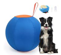 Balle de troupeau pour chiens | Grande balle gonflable pour chiens | Jouet d'extérieur pour chien | Jouet de balle pour animal domestique résistant à l'usure avec poignée | Balle interactive pour