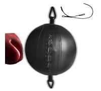Balle de vitesse de boxe - Caoutchouc PU 20 cm | Sphère d'entraînement ronde suspendue | Double extrémité élastique Fitness Soulagement du stress Sac de frappe pour adultes Home Gym Réaction et