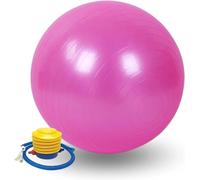 Balle De Yoga 45 Cm. Ballon Pilates Antidérapant. Ballon D'entraînement,Fitness,Équilibre,Sport. Balle En Pvc Pour La Relaxation,Les Maux De Dos. Anti-Explosion. (Gonfleur Inclus)