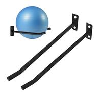 Balle de yoga murale - Support de rangement pour balle de fitness | 2 paquets stables de rack de gymnastique 30 kg pour l'organisation d'accessoires d'équipement d'exercice dans la salle d'exercices
