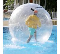 Balle D'eau Gonflable Pour Marcher Avec Pompe à Air électrique, Sphère En Pvc Transparente, Jouet Flottant Extérieur 1.5m