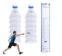 Balle d'entraînement de badminton, navette de badminton en nylon,Accessoires sportifs résistants à la rupture | Les navettes de badminton à grande vitesse pratiquent des balles d'entraînement pour les