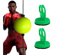 Balle d'entraînement de boxe - Ballon d'entraînement à temps de réaction - Balle d'entraînement de boxe - Balle de réflexe de frappe - Sac de frappe à ventouse avec corde élastique - Balle de réflexe