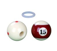 Balle d'entraînement portable avec trou pour billard - Outil d'entraînement facile à utiliser - Accessoires de table de billard