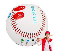 Balle d'entraînement pour lancer de baseball - 22,9 cm - Baseball avec repères de positionnement des doigts à code couleur pour augmenter la vitesse de lancement, apprendre plusieurs lancers