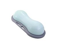 Balle d'équilibre multifonction en forme de vague d'arachide, ballon d'équilibre semi-circulaire pour yoga, pédale gonflable, entraînement à la stabilité de la cheville (bleu, 80 x 35 x 21 cm)