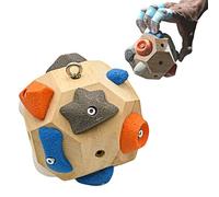Balle d'escalade 3D, bloc de rocher artisanal - Développez votre force et votre précision, jeu d'escalade pour les doigts, pour l'entraînement de la force de préhension, balles d'escalade en bois
