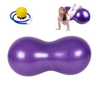 Balle d'exercice anti-éclatement en forme de cacahuètes de 88, 9 x 45, 7 cm avec pompe à air en PVC épais pour enfants, grossesse, yoga portable pour la maison, la salle sport, le fitness, style 1