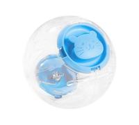 Balle d'exercice pour hamster - Balle d'exercice transparente et silencieuse, roue roulante antidérapante et ventilée pour animaux de compagnie, jouet de fitness interactif pour petits animaux de