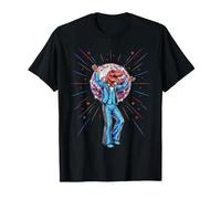 Balle Disco Dinosaure T-Rex Dancing Club Disco Dance Party T-Shirt