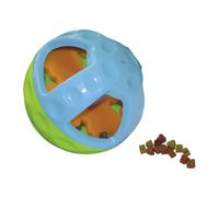 Balle distributeur de snack en TPR pour chien Nobby Pet Bleu 13 cm