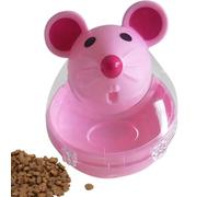 Balle distributrice de friandises pour chat - Jouet puzzle alimentaire en forme de souris, jeu interactif pour animaux de compagnie, léger et durable | Jouet d'entraînement pour chats pour éviter