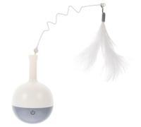 Balle Distributrice Lente de Nourriture pour Chat | Plastique PVC ABS Métal, Usage Intérieur la Maison, Couleur Vive, pour Chats et Croquettes Sèches