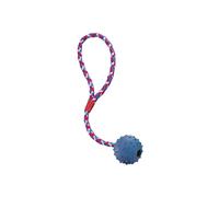 Balle en caoutchouc avec cloche et corde pour chien Nobby Pet Multicolore 5 cm