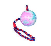 Balle en corde, caoutchouc naturel ø 6/30 cm pétrole/orange