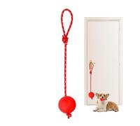 Balle en corde pour chien - Boules de corde en caoutchouc de 2,36 pouces pour chiens | élastiques solides à mâcher pour s'entraîner à la capture et à la recherche | Balle dans un jouet pour