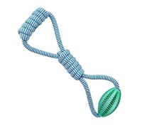 Balle en corde pour chien | Jouet en corde robuste | Distributeur de nourriture interactif, nœud en coton, fournitures à mâcher pour animaux de compagnie pour un lancer facile