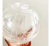 Balle en cristal de 15,2 cm pour hamster et cochon d'Inde - Balle d'exercice pour course à pied - Roues de fitness pour petits animaux - Jouets pour cage de chinchilla - Accessoire de course pour