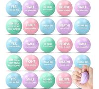 Balle en Mousse,Lot de 16 balles Anti-Stress enMousse de Motivation pour Enfants et Adultes,Soulage Le Stress,pour autisme, Maison, Bureau, école, Cadeau,5cm Balle Mousse 4 Couleurs