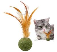 Balle En Plumes Pour Chaton - Boules Magiques Pour Chat | Balle Comestible En Plumes Pour Chaton | Jouets À Mâcher Sains Pour Petit Chat | Herbes À Félin | Boule De Duvet D'herb À Pour Petit Félin