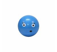 Balle en PVC visage drôle Softee Bleu 100 mm Unisex